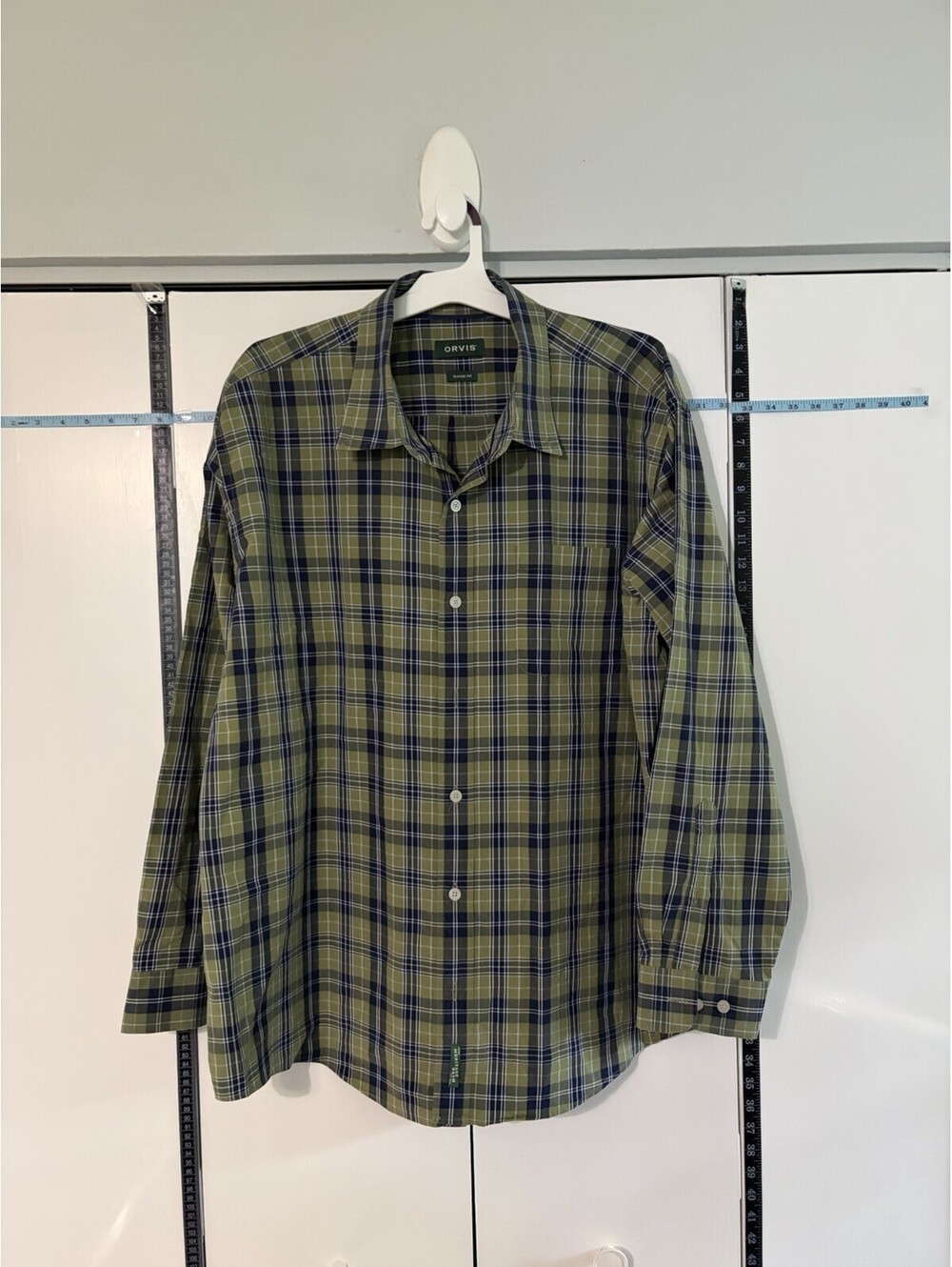 Orvis Heritage Wash Plaid Button Down Shirt Men's XXL NWOT Classic Fit